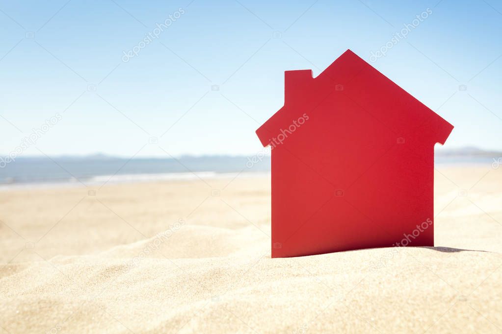 Property manager checking a rented holiday home in Mauritius