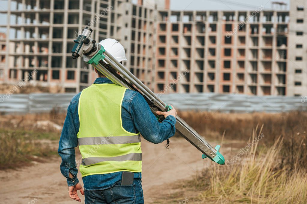 Engineer inspecting a construction site in Mauritius